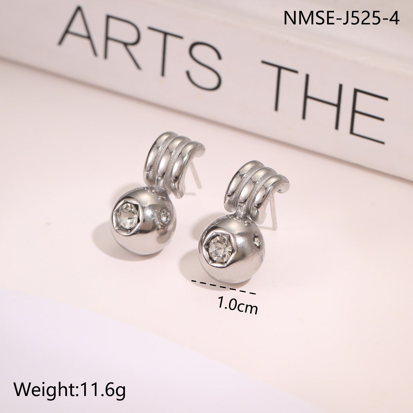 Zircon Stainless Steel Luxury Earrings